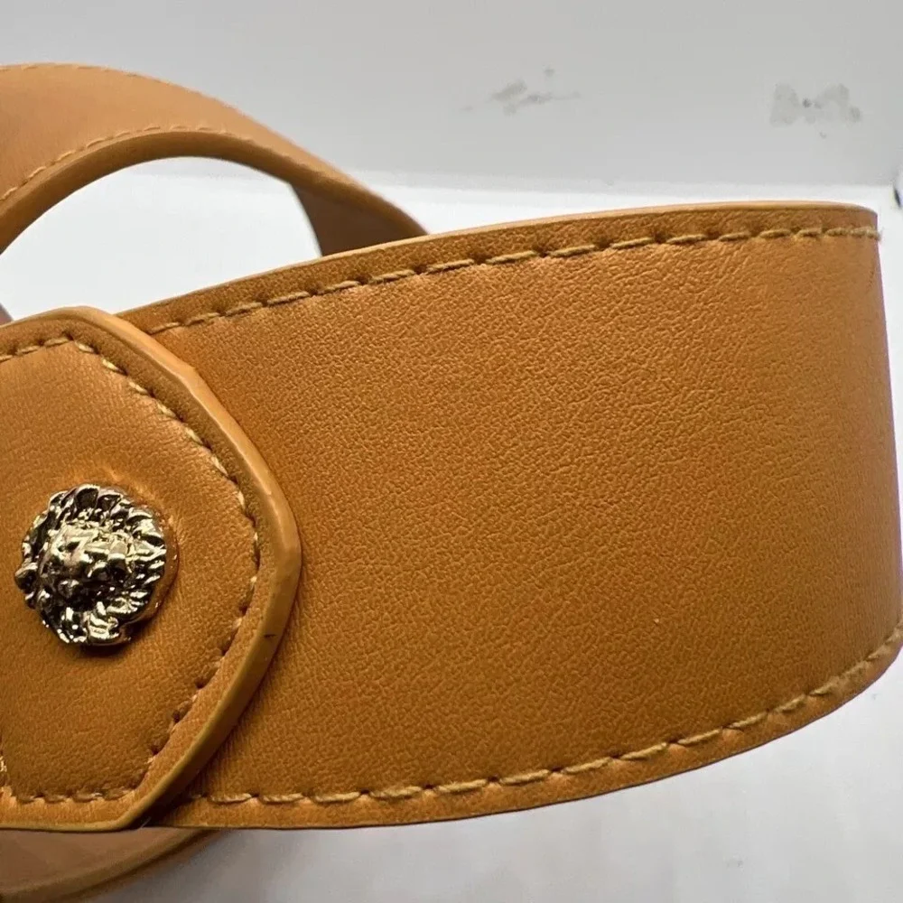New‎ Anne Klein Small Tan Brown Synthetic Leather Belt NWT